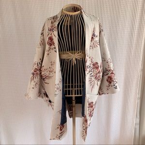 ASOS floral embroidered Kimono coat jacket